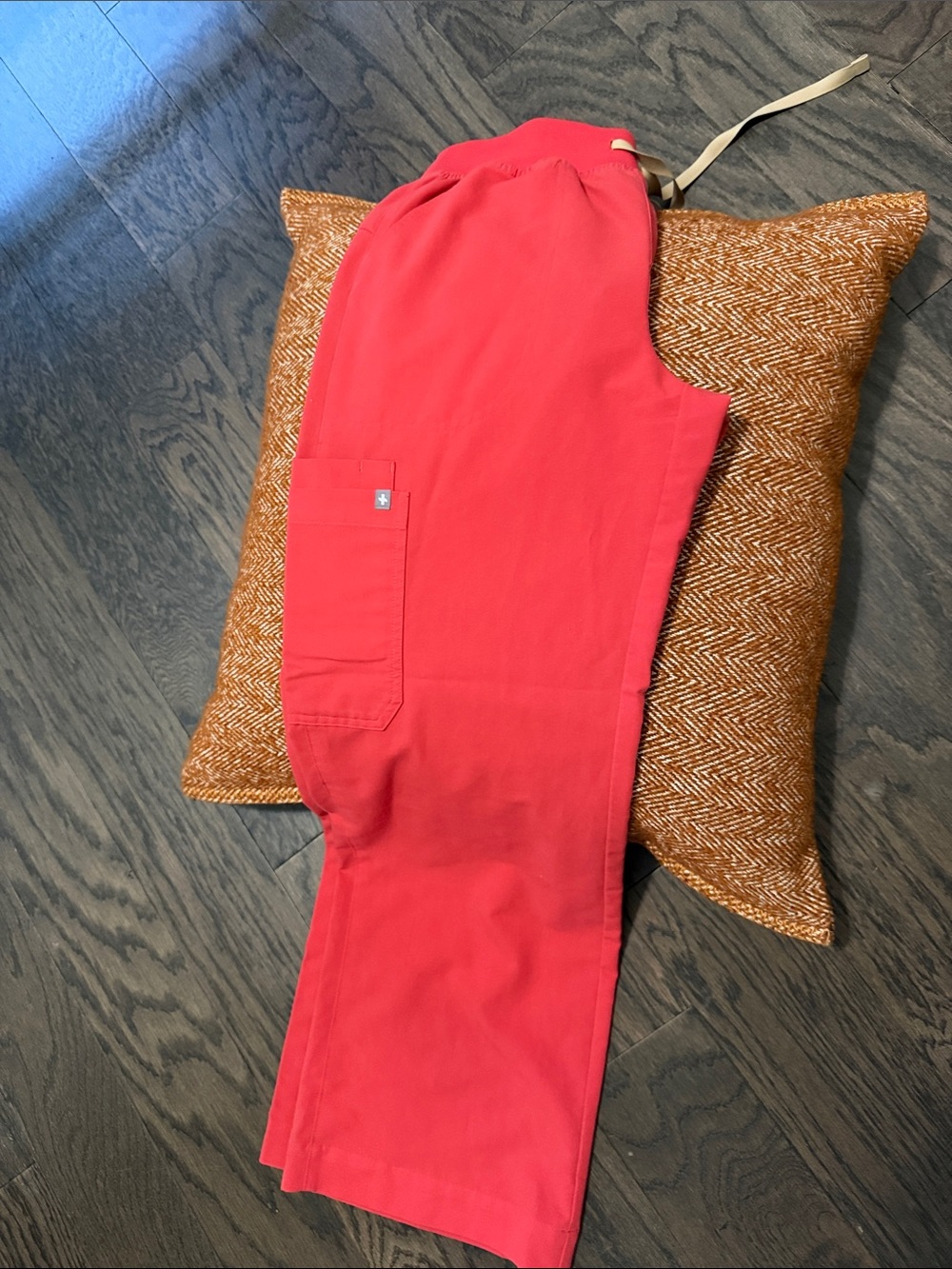 Women’s Red Drawstring Pants - Picture 4 of 5